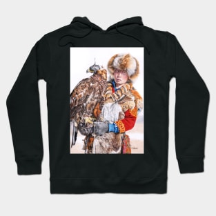 Eagle Huntress coloured pencil art Hoodie